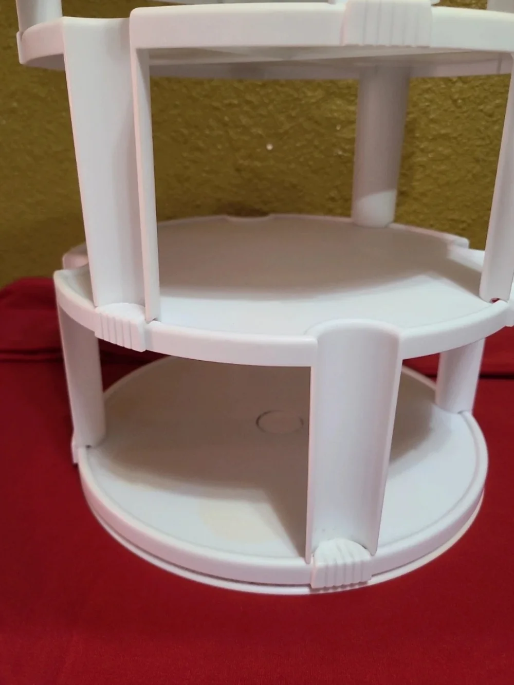 Gerber White 3-Tier Rotating Makeup Organizer